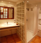 the bathroom