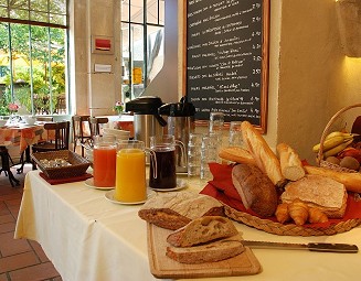 petit-déjeuner dans l'Orangerie