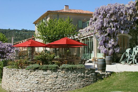 Die Terrasse des Restaurants