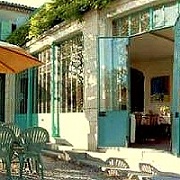 die Terrasse des Restaurants